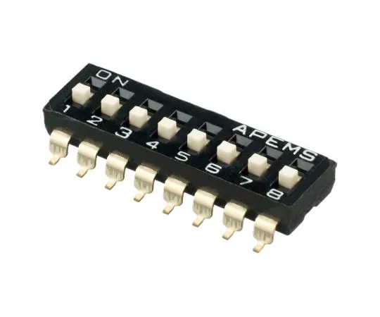 63-5159-09　8路表面安装DIP开关SPST,升降式执行器滑动执行器　IKD0803101