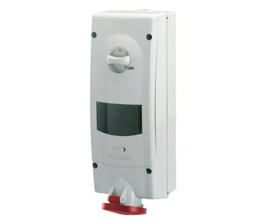 63-6988-15　RS Pro SwitchableIP44工业联锁插座3P+E,接地位置6h,32A, 400 V　125-4390