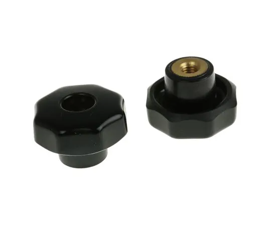 63-6717-23　RS PRO Black Multiple Lobs Clocking Knob,M6　686-193