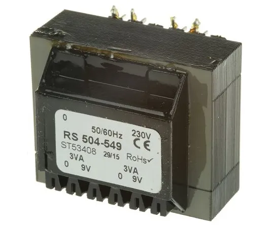 63-6680-47　9VAC2通过孔型PCB变压器输出，6VA　504-549