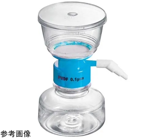 67-2481-43　EXTRACTO Bottle Top Filter & Bottle BLUE 150 mL PES 50 mmφ 0.1 μm Sterile 12 Pieces　EXVF0150BPS01AZS