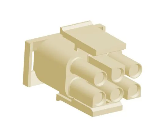 63-6966-61　Connector Housing Male 6 Pole 2 Row 6.35 mm Maiten Lock　1-1644055-2