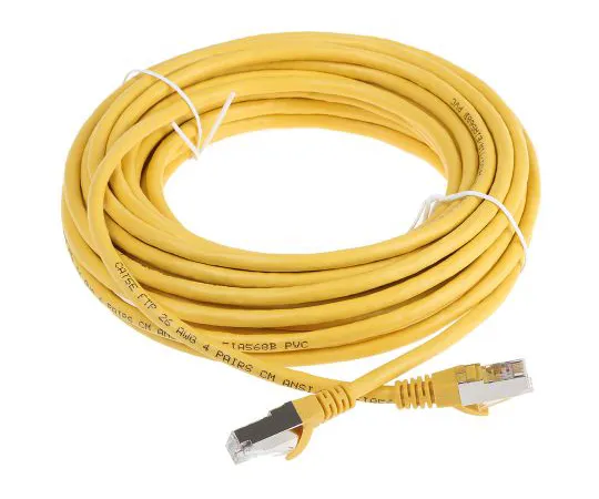 63-6703-71　RS PRO Yellow PVCCat5e电缆F/UTP, 10m公转RJ45/公转RJ45终止　556-994
