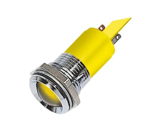 63-6587-24　RS PRO黄色指示器，12 V, 22mm安装孔尺寸，焊点终止　211-229
