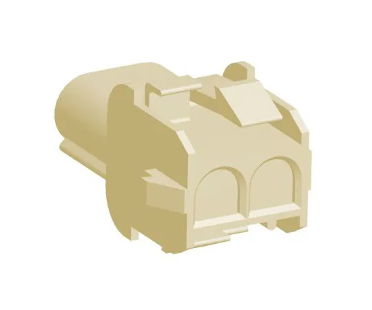 63-6966-62　Connector housing scalpel 2 poles 1 row 6.35 mm Maiten lock　1-1703062-2
