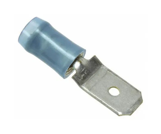 63-6735-71　FASTON TERMINAL Male PIDG FASTON. 250 Series Tab Size 5.14 mm 2 Thickness 0.81 mm Width 6.35 mm　140971-2