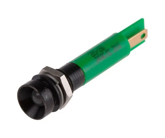 63-6582-49　RS PRO绿色指示器，24 V交流/直流，8毫米安装孔尺寸，焊点终止，IP67　205-280