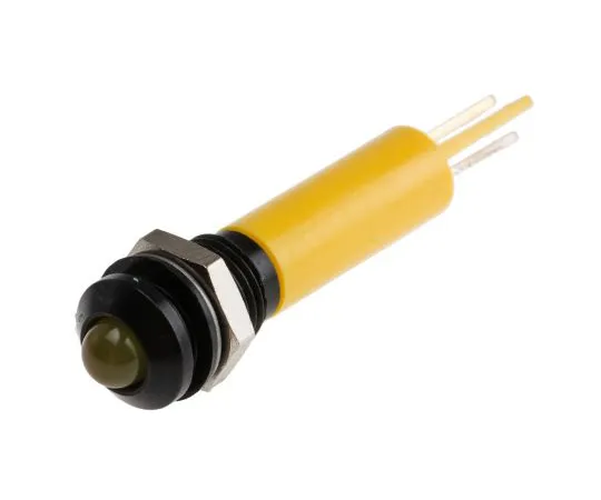 63-6584-74　RS PRO黄色指示器，24 V交流/直流，8毫米安装孔尺寸，焊点终止，IP67　208-116