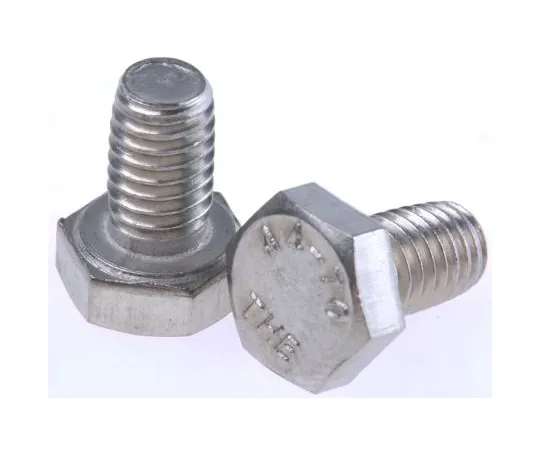 63-6576-33　普通不锈钢六角六角螺栓，M6 x 10mm　190-147