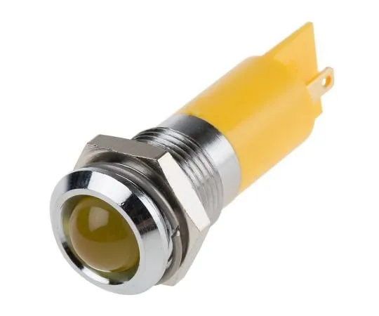63-6586-18　RS PRO黄色闪烁LED指示灯，24 V直流，14mm安装孔尺寸，焊条终止　209-888