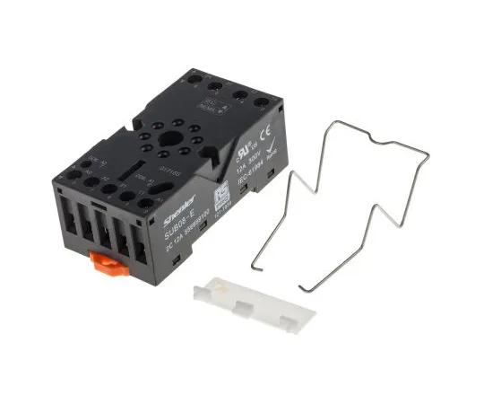 63-6809-10　RS PRO继电器插座，用于RS PRO RUB继电器8针，DIN导轨，300V　121-7839