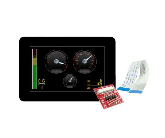 63-6990-49　4DSystemsgen4-uLCD-50DCT-CLBTFT LCD彩色显示屏/触摸屏，5英寸，800 x 480像素　gen4-uLCD-50DCT-CLB
