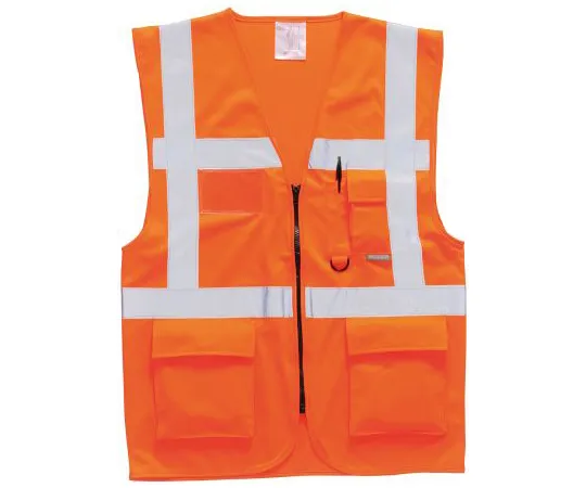 63-6960-03　RS PRO Orange Hi Vis Vest, M　124-8186