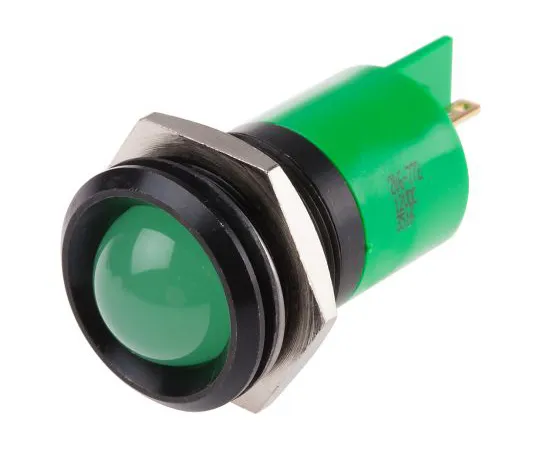 63-6583-50　RS PRO绿色指示器，12 V直流，22mm安装孔尺寸，焊点终止　206-772