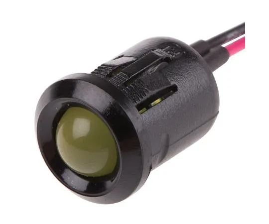 63-6585-44　RS PRO黄色指示器，2 V直流，12mm安装孔尺寸，导线终止　208-914