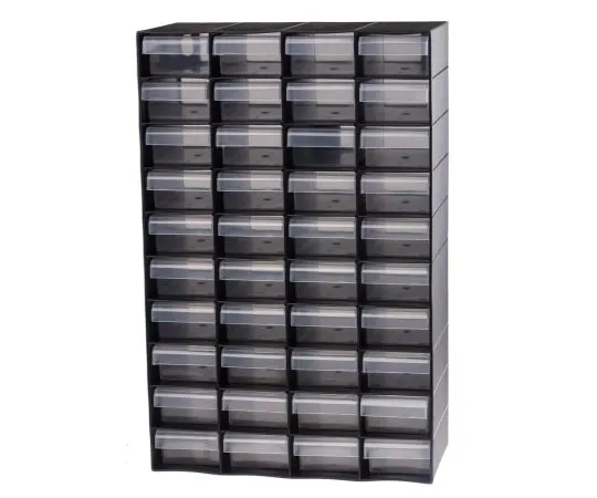 63-5159-73　RS Pro黑色，塑料40抽屉单元，420 mm x 270 mm x 130 mm　877-6812