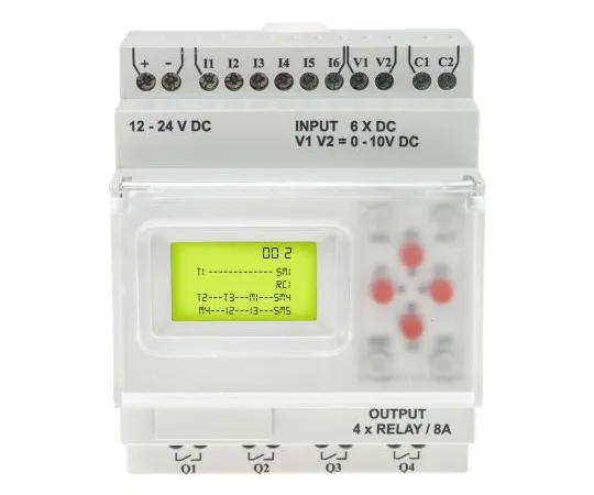 63-5179-86　RS Pro逻辑模块，12→24 V直流数字，继电器，8倍输入，4倍输出显示　917-6370