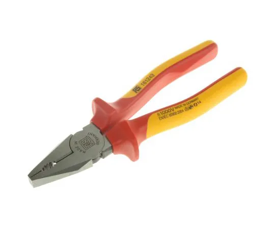 63-6565-22　RS PRO VDE绝缘钢夹组合夹具，全长180 mm　161-243