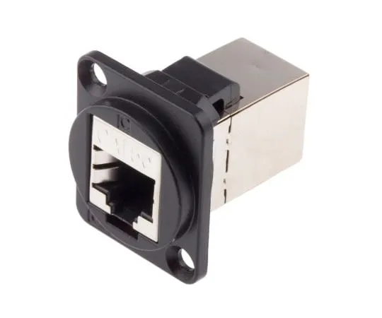 63-5177-82　RS PROCat5eRJ45Feedthrough Connector,2Port, FTP　916-0252