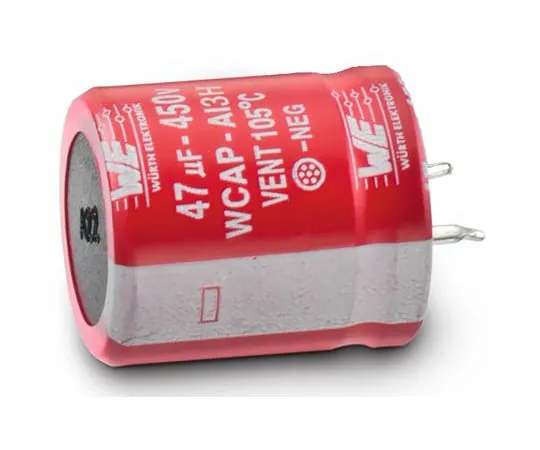 63-6969-45　伍斯Elektronik 330μF450V直流铝电解电容器，通过孔30 (Dia。)x 51 mm+105°30mm 10mm　861141485019