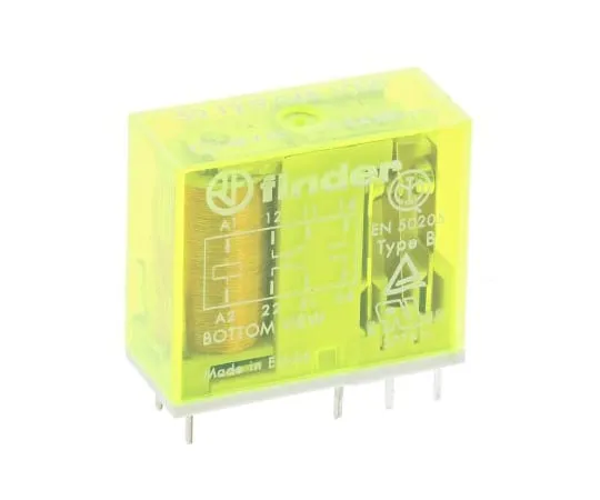 63-6546-04　Finder50系列DPDT非锁定继电器PCB安装，48V直流线圈，8A　50.12.9.048.1000
