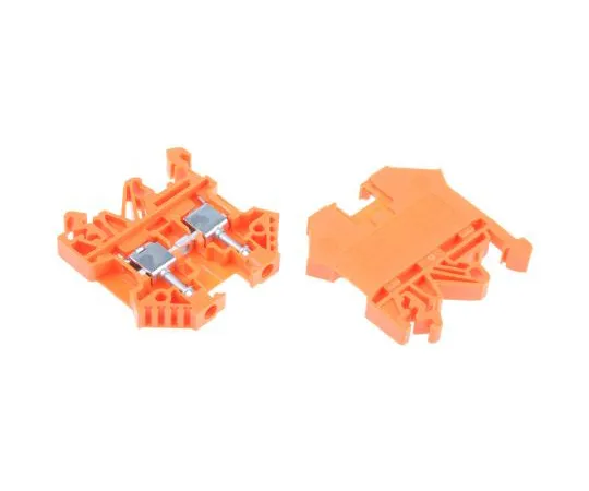 63-6678-72　RS PRO Orange Standard Din轨道终端，0.2→4mm2, 0.2→4mm2, 800 V　501-651
