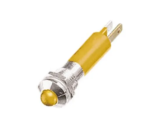 63-6584-72　RS PRO黄色指示器，12 V,8mm安装孔尺寸，焊点终止，IP67　208-100