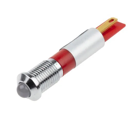 63-6587-52　RS PRO红色指示器，24 V交流/直流，8毫米安装孔尺寸，焊点终止，IP67　211-516