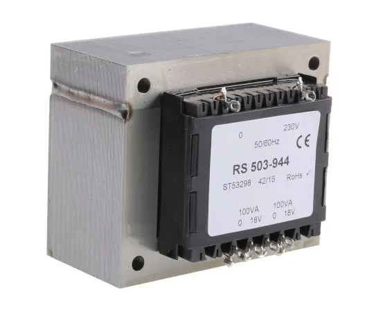 63-6679-80　RS PRO200VA2输出机箱安装变压器，18V交流电压　503-944