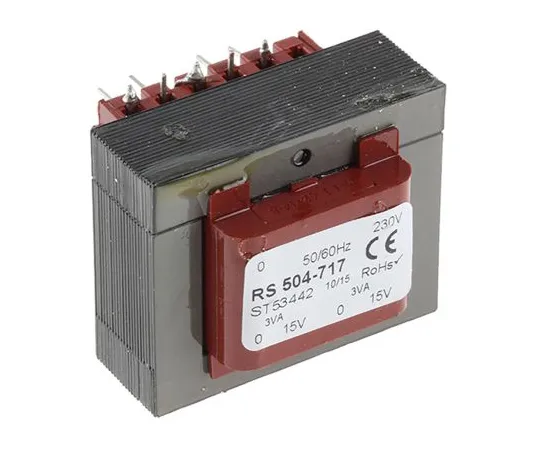 63-6680-74　15V交流2输出通过孔PCB变压器，6VA　504-717