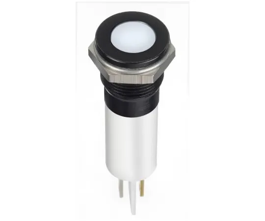63-6950-69　RS PRO白色指示器，12 V直流，12mm安装孔尺寸，紧固件，焊条终止，IP67　124-6428