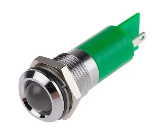 63-6582-50　RS PRO绿色指示器，12 V, 14mm安装孔尺寸，焊点终止，IP67　205-303