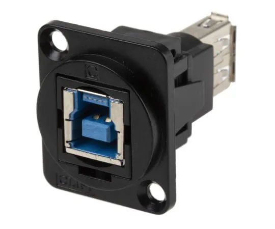 63-5177-77　RS Pro 2端口直板安装女性，男性版本USB 30亿到USB适配器　916-0224