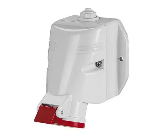 63-6988-74　RS PROIP67红墙安装3P+E工业电源插座，额定电压63A, 415 V　125-4481