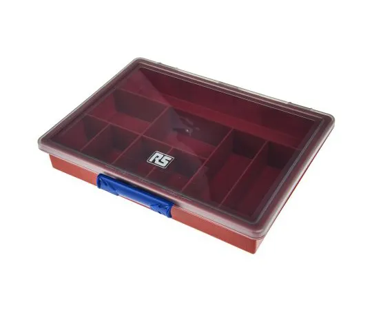 63-6690-60　RS PRO 9单元红色PP组合箱，43mm x 240mm x 195mm　515-574