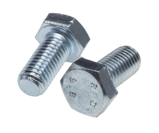 63-6697-12　透明钝化锌钢钉M12×25mm套螺钉　530-163