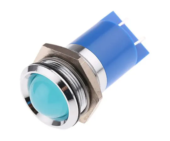 63-6585-20　RS PRO蓝色指示器，230 V交流电，22mm安装孔尺寸，标签终止，IP67　208-504