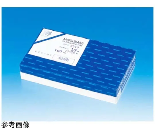 67-8065-41　Slide Glass White Edge Polished Silicon No. 1 100 Sheets　S6111