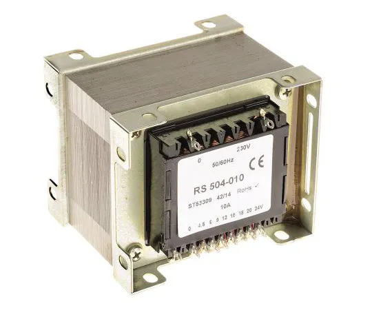 63-6679-83　RS PRO240VA1输出机箱安装变压器，4.5V交流电，6V交流电，9V交流电，12V交流电，18V交流电，20V交流电，24V交流电　504-010