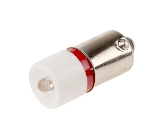 63-6586-80　LED反射器灯泡，BA9s,红色，单芯片，10毫米直径，48V交流/直流电。　210-636