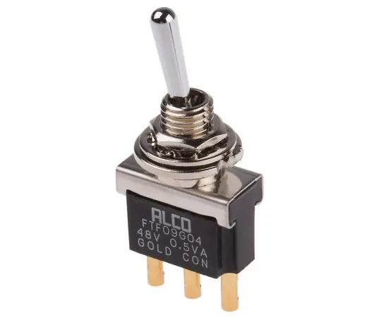 63-6618-13　Toggle Switch (On) - On SPDT Panel Mount 14 mA @ 28 V dc　FTF09G04