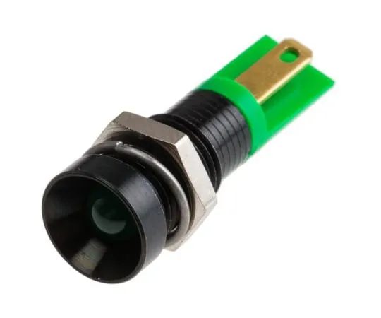 63-6583-04　RS PRO绿色指示器，2V直流，8mm安装孔尺寸，焊点终止　206-132