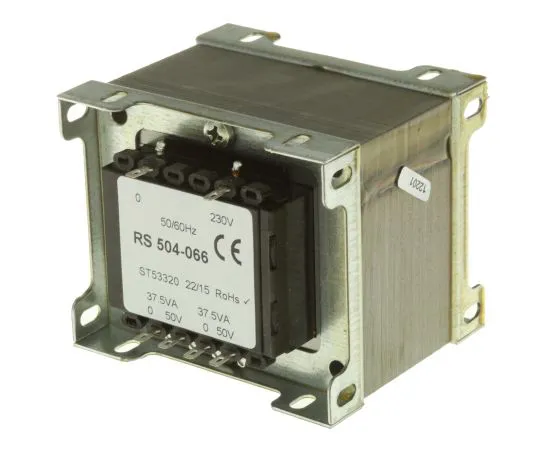 63-6679-94　RS PRO75VA2输出机箱安装变压器，50V交流电压　504-066