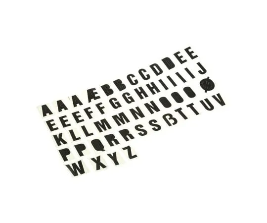 63-6690-15　RS PRO黑色凸版标签，30mm　514-802