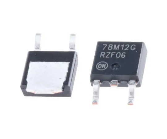 63-6968-43　安森美半导体，12 V线性稳压器，700mA,1通道3针，DPAKMC78M12CDTG　MC78M12CDTG