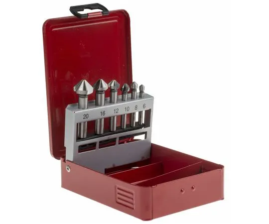 63-6591-55　RS PRO Countersink Set x6.3 mm, 8.3 mm, 10.4 mm, 12.4 mm, 16.5 mm, 20.5 mm6 Piece　218-567