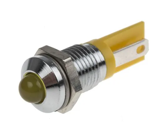 63-6586-20　RS PRO黄色指示器，2V直流，8mm安装孔尺寸，焊点终止　209-901