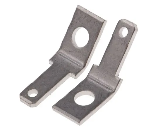 63-6977-88　RS PRO, 135°Mount Angle Stud Mount Tab Terminal, 2.8 x 0.8mm镀锡板　125-1981