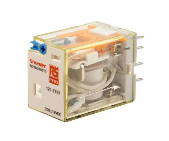 63-6808-87　RS PRO,12V直流线圈非锁定继电器4PDT,6A开关电流插头，4极　121-7797