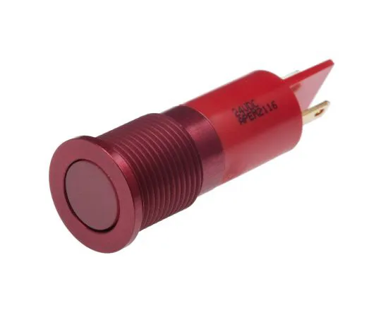 63-6780-44　RS PRO红色指示器，24 V直流，14mm安装孔尺寸，紧固件，焊条终止，IP67　111-6557